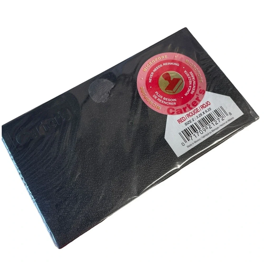 Micropore Stamp Pad 6 1/4 x 3 1/4 Red By AVERY-DENNISON